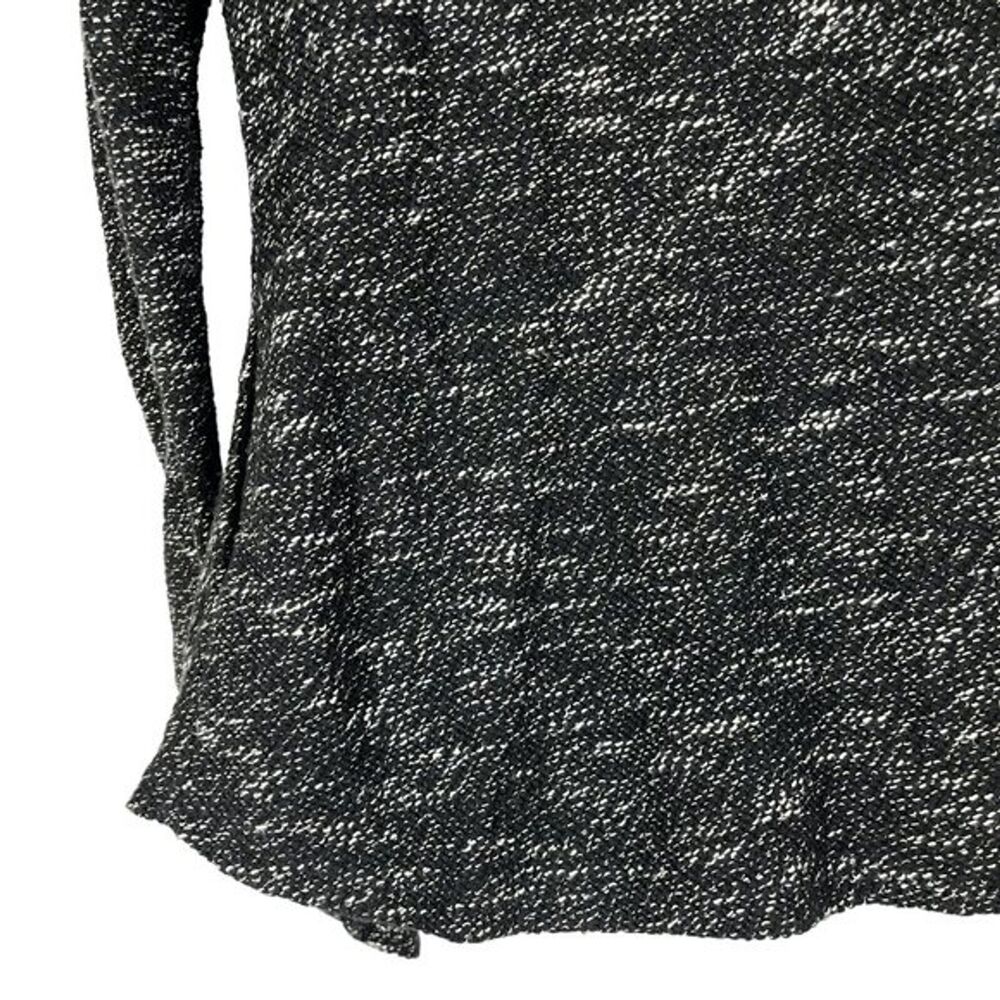 BNCI Women's Black & White size Large Open Cardigan Sweater Asymmetrical Jacket - Picture 14 of 16